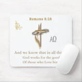 Romeinen 8:28 muismat (Met muis)