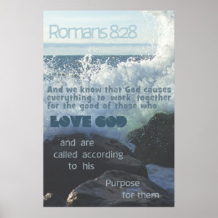 Romeinen 8:28 Oceaan Poster