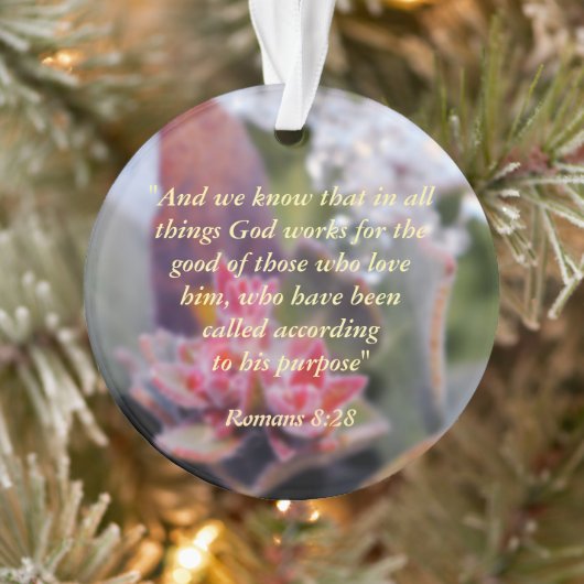 Romeinen 8:28 ornament (Boom)