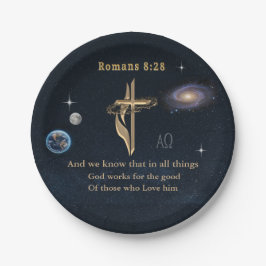 Romeinen 8:28 papieren bordje