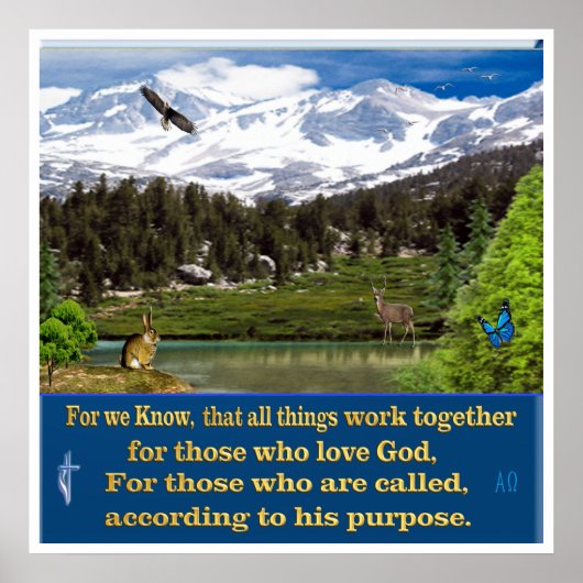 Romeinen 8:28 poster (Voorkant)