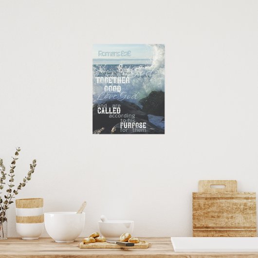 Romeinen 8:28 Poster (Keuken)