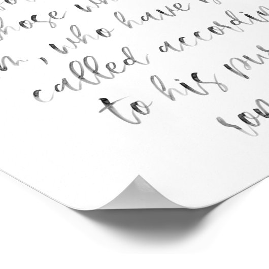 Romeinen 8:28 poster (Hoek)