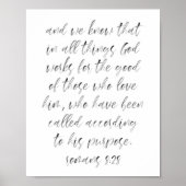 Romeinen 8:28 poster (Voorkant)