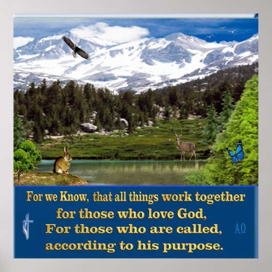Romeinen 8:28 poster (Voorkant)