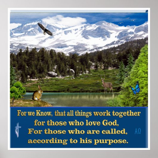 Romeinen 8:28 poster (Voorkant)