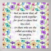 Romeinen 8:28 Poster (Voorkant)