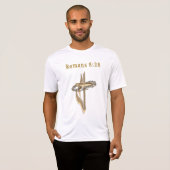 Romeinen 8:28 producten t-shirt (Voorkant volledig)