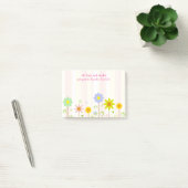 Romeinen 8:28 Roze Stripe en Bloem Christelijke Ci Post-it® Notes (Kantoor)