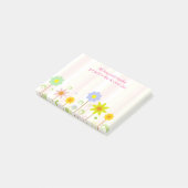Romeinen 8:28 Roze Stripe en Bloem Christelijke Ci Post-it® Notes (Schuin)