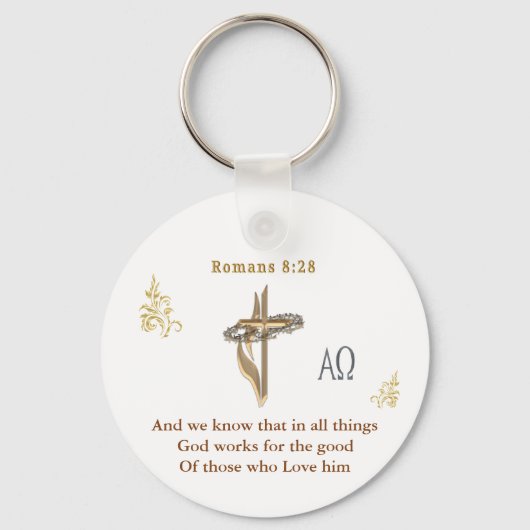 Romeinen 8:28 sleutelhanger (Voorkant)