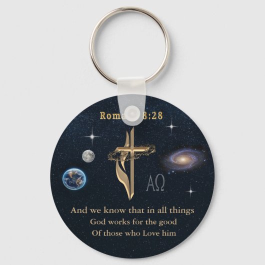 Romeinen 8:28 sleutelhanger (Voorkant)