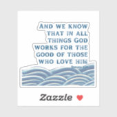 Romeinen 8:28 sticker (Vel)