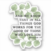 Romeinen 8:28 sticker (Voorkant)