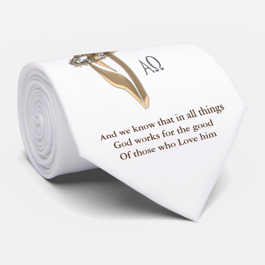 Romeinen 8:28 stropdas (Opgerold)