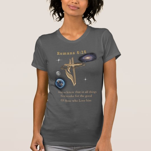 Romeinen 8:28 t-shirt (Voorkant)