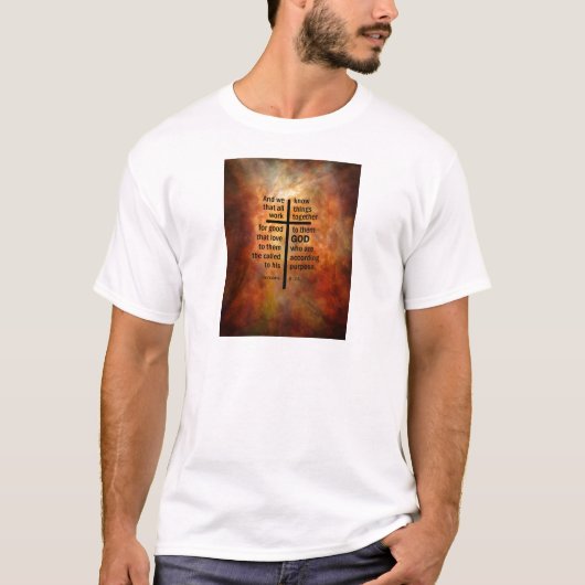 Romeinen 8:28 t-shirt (Voorkant)