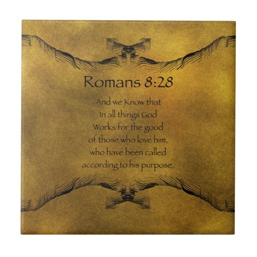 Romeinen 8:28 tegeltje (Voorkant)