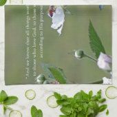 Romeinen 8:28 theedoek (Gevouwen)