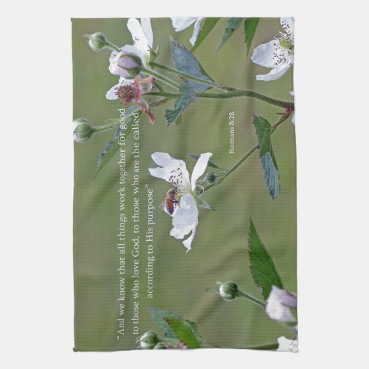 Romeinen 8:28 theedoek (Verticaal)