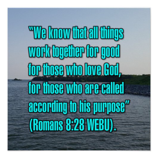 Romeinen 8:28 WEBU Perfect Poster (Voorkant)