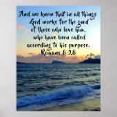 Romeinen 8:28 Wij weten dat in alle dingen Christe Poster (Voorkant)