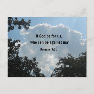 Romeinen 8:31 Als God voor ons is... Briefkaart