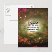 Romeinen 8:31 briefkaart (Voorkant / Achterkant)