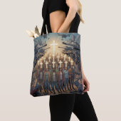 Romeinen 8:31 tote bag (Dichtbij)