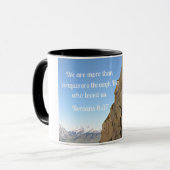 Romeinen 8:37 We zijn meer dan veroveraars Mok (Voorkant links)