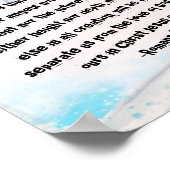 Romeinen 8:38-39 Bijbelse bloesems Destiny's Desti Poster (Hoek)