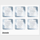 Romeinen 8:38-39 Gods liefde Bijbelvers Christelij Vierkante Sticker (Vel)