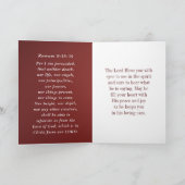 Romeinen 8 38-39 Liefde van God Bijbelvers Christe Kaart (Binnen)