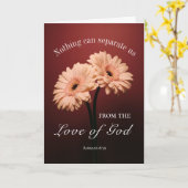 Romeinen 8 38-39 Liefde van God Bijbelvers Christe Kaart (Gele Bloem)