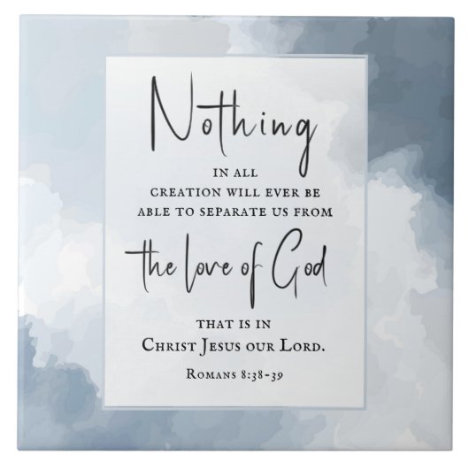 Romeinen 8:38-39 Liefde voor God Tegeltje (Voorkant)