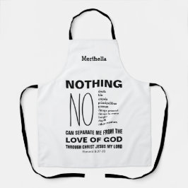 Romeinen 8:38-39 NIETS KAN Christelijk AFZONDEREN Schort