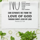 Romeinen 8:38-39 NIETS KAN Christelijk AFZONDEREN Theedoek (Gevouwen)