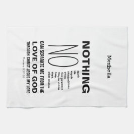 Romeinen 8:38-39 NIETS KAN Christelijk AFZONDEREN Theedoek