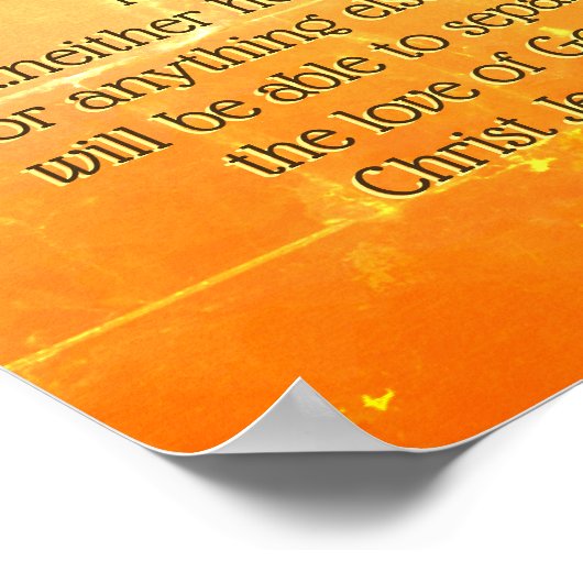 Romeinen 8:39 De liefde van God in Jezus Jezus, Bi Poster (Hoek)