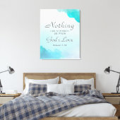 Romeinen 8:39 Gods liefde Bijbelvers Christelijk Canvas Afdruk (Insitu (Slaapkamer))
