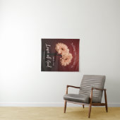 Romeinen 8 39 Liefde van God Bijbel Verse Roze Bru Wandkleed (In Situ (horizontaal))