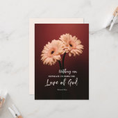 Romeinen 8 39 Liefde van God Bijbelvers Platte Kaa Kaart (Voorkant / Achterkant in situ)