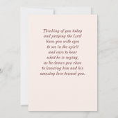 Romeinen 8 39 Liefde van God Bijbelvers Platte Kaa Kaart (Achterkant)