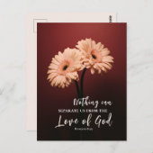 Romeinen 8 39 Liefde van God Christelijk Bijbelver Briefkaart (Voorkant / Achterkant)