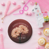 Romeinen 8 39 Liefde van God Christelijk Bijbelver Papieren Bordje (Feest)