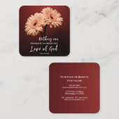 Romeinen 8 39 Liefde van God Christelijk Bijbelver Vierkante Visitekaartje (Voorkant / Achterkant)