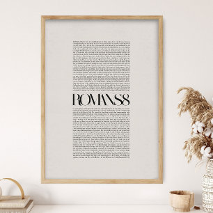 Romeinen 8, Bijbelvers, Christelijke Muurkunst, Ge Poster