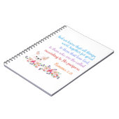 Romeinen 8 Bijbelvers ontwerp Notitieboek (Linkerzijde)