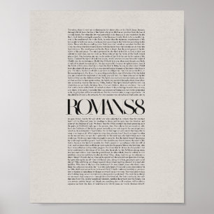 Romeinen 8 – Inspirerend Christelijke muurkunst Poster
