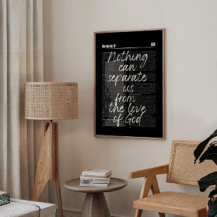 Romeinen 8 Vetgedrukte Zwarte Schrift Poster